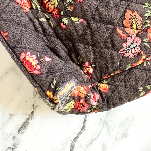 Vera Bradley Chocolate Brown Floral Metropolitan Computer Tote Bag - Picture 7 of 7